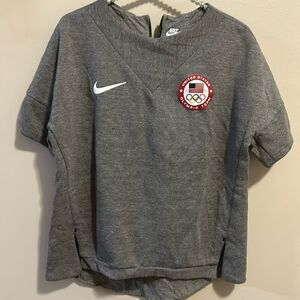 Nike x Team USA Olympic Heather Gray Performance Shirt Size M